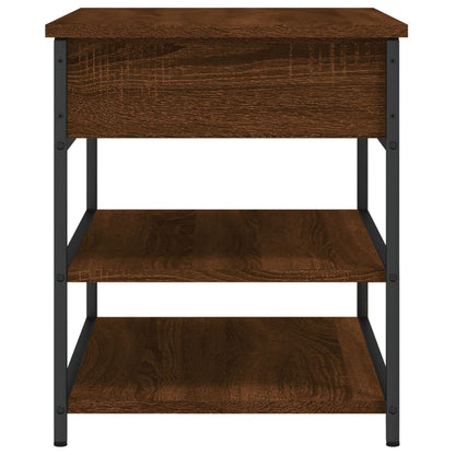 Schoenenbankje 70X42,5X50 Cm Bewerkt Hout Bruineikenkleurig 70 x 42.5 x 50 cm bruin eikenkleur