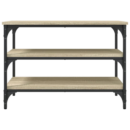 Schoenenbankje 70X38,5X49 Cm Bewerkt Hout Kleurig 70 x 38.5 x 49 cm Sonoma eiken