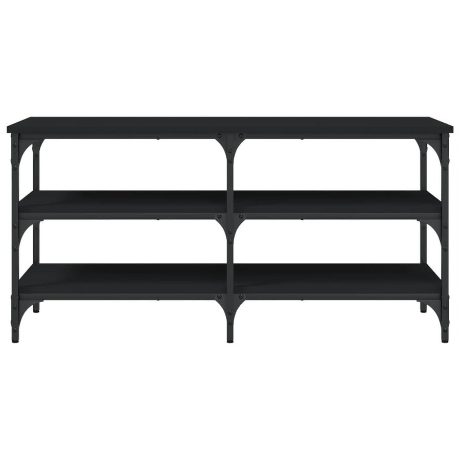 Schoenenbank 100X38,5X49 Cm Bewerkt Hout 100 x 38.5 x 49 cm Zwart