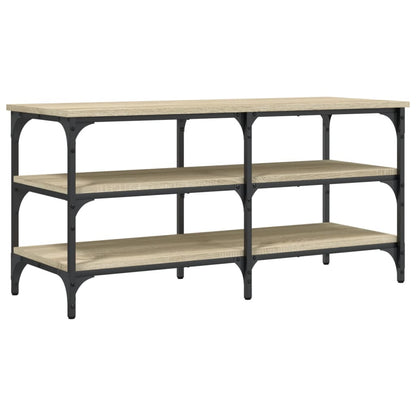 Schoenenbankje 100X38,5X49 Cm Bewerkt Hout Kleurig 100 x 38.5 x 49 cm Sonoma eiken
