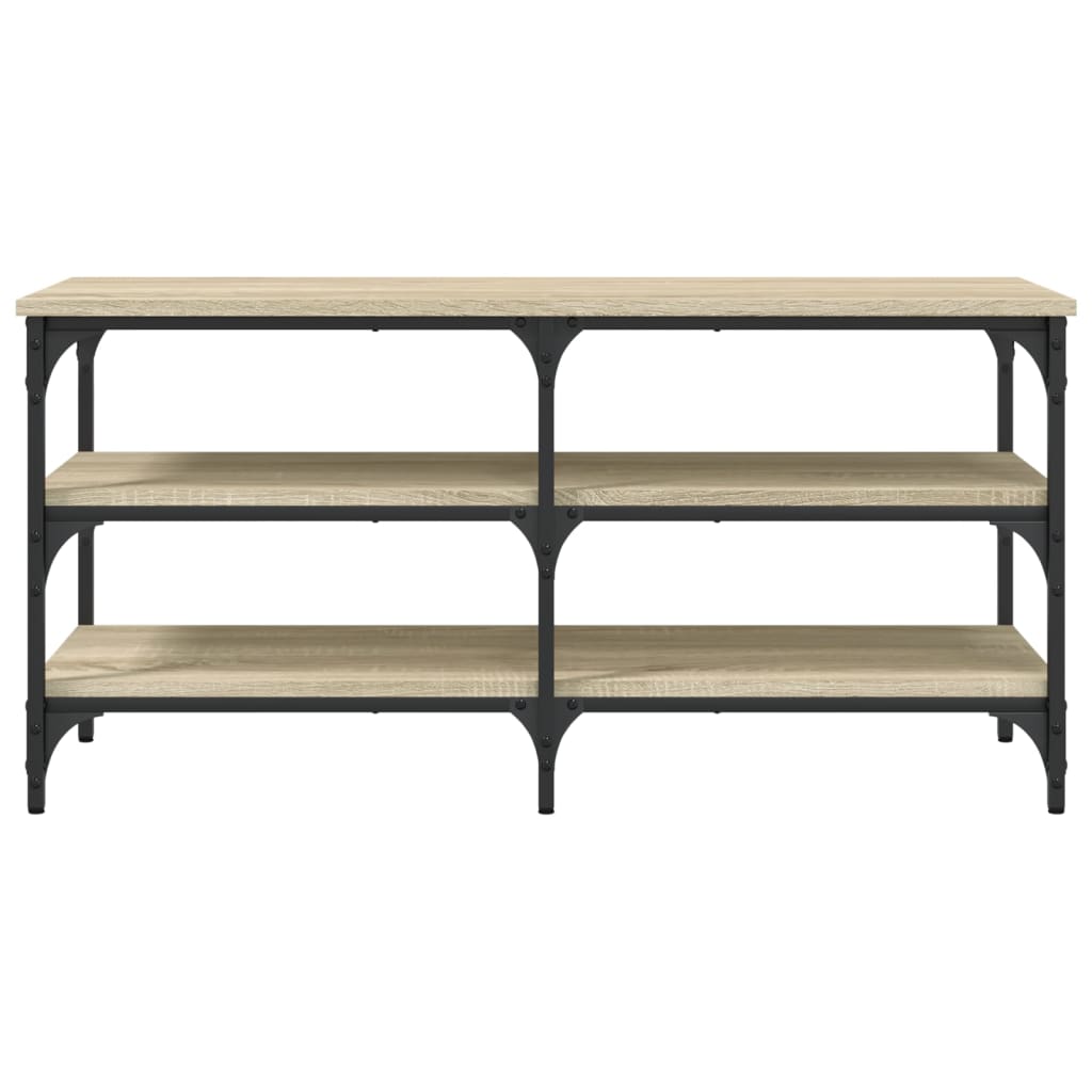 Schoenenbankje 100X38,5X49 Cm Bewerkt Hout Kleurig 100 x 38.5 x 49 cm Sonoma eiken
