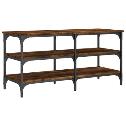 Schoenenbankje 100X38,5X49 Cm Bewerkt Hout Kleurig 100 x 38.5 x 49 cm Gerookt eiken