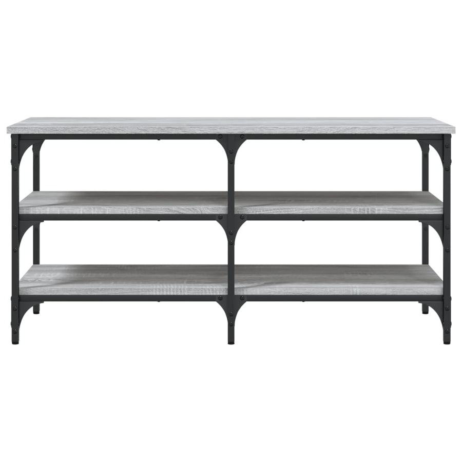 Schoenenbankje 100X38,5X49 Cm Bewerkt Hout 100 x 38.5 x 49 cm Grijs sonoma