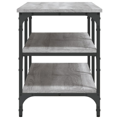 Schoenenbankje 100X38,5X49 Cm Bewerkt Hout 100 x 38.5 x 49 cm Grijs sonoma