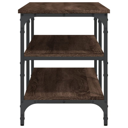 Schoenenbankje 100X38,5X49 Cm Bewerkt Hout Bruineikenkleurig 100 x 38.5 x 49 cm bruin eikenkleur