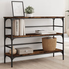 Console table 100x32x75 cm engineered wood smoked oak-colored