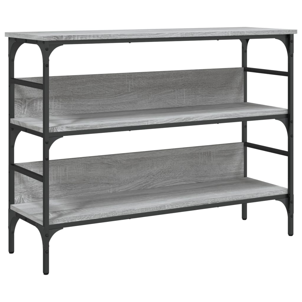 Wandtafel Bewerkt Hout Eikenkleurig 100 x 32 x 75 cm Grijs sonoma