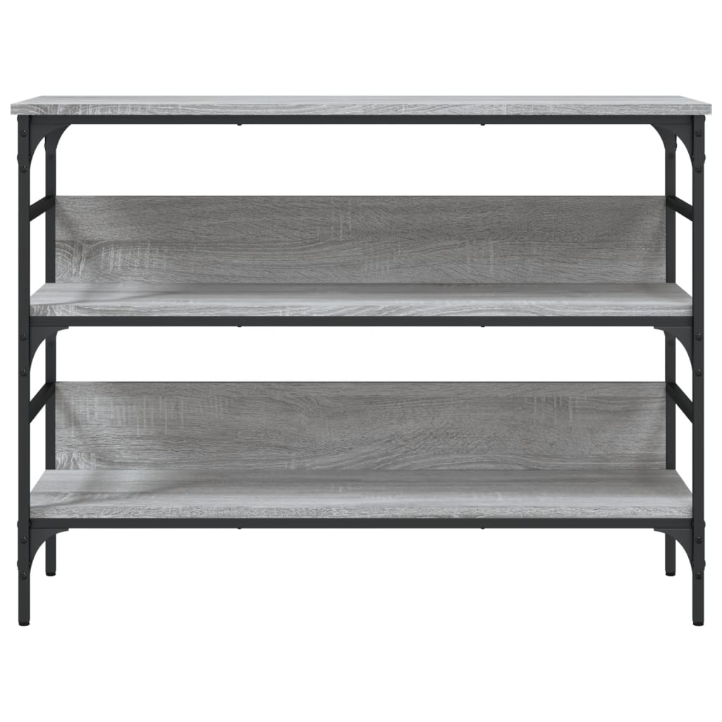Wandtafel Bewerkt Hout Eikenkleurig 100 x 32 x 75 cm Grijs sonoma