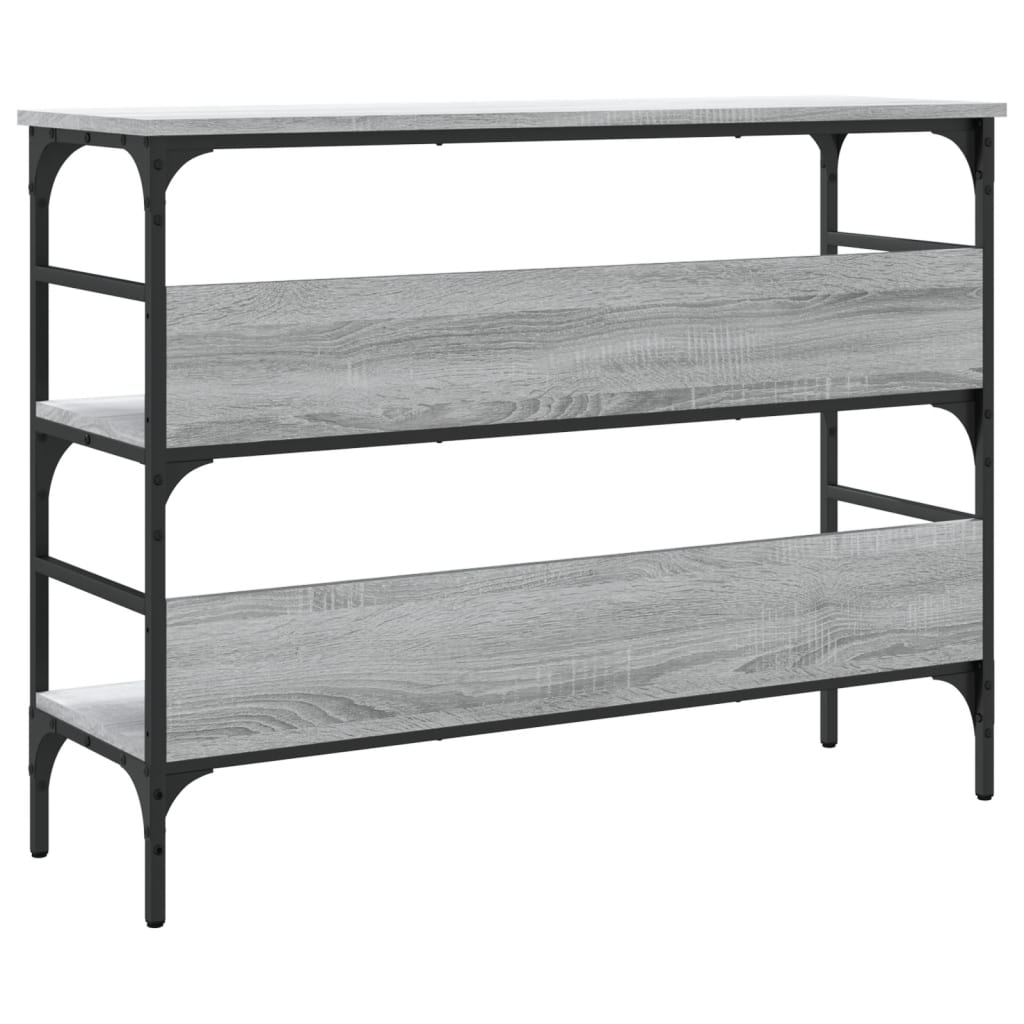 Wandtafel Bewerkt Hout Eikenkleurig 100 x 32 x 75 cm Grijs sonoma