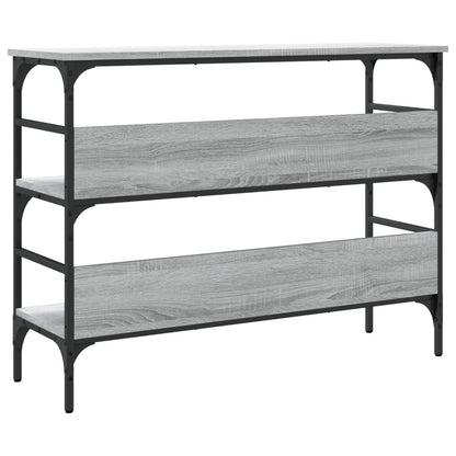 Wandtafel Bewerkt Hout Eikenkleurig 100 x 32 x 75 cm Grijs sonoma