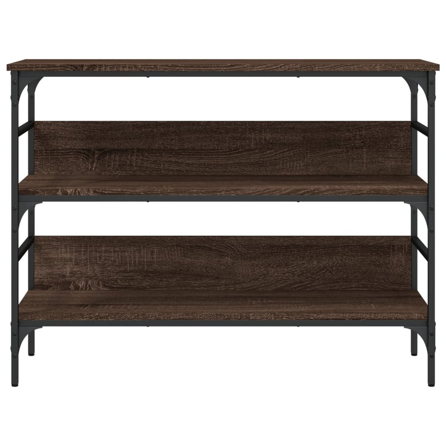 Wandtafel 100X32X75 Cm Bewerkt Hout bruin eikenkleur
