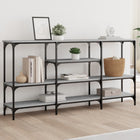 Console Table 160X29X80 Cm Treated Wood Oak-coloured Grey Sonoma