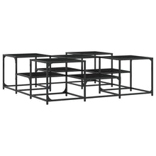 Salontafel Bewerkt Hout 121 x 121 x 40 cm Zwart