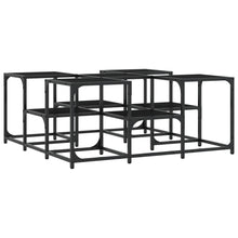 Salontafel Bewerkt Hout 91 x 91 x 40 cm Zwart