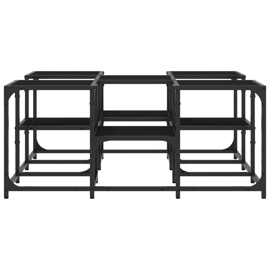 Salontafel Bewerkt Hout 91 x 91 x 40 cm Zwart