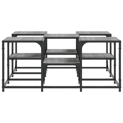 Salontafel Bewerkt Hout Eikenkleurig 91 x 91 x 40 cm Grijs sonoma