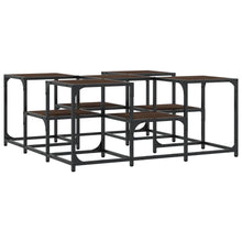 Salontafel Bewerkt Hout Bruineikenkleurig 91 x 91 x 40 cm bruin eikenkleur
