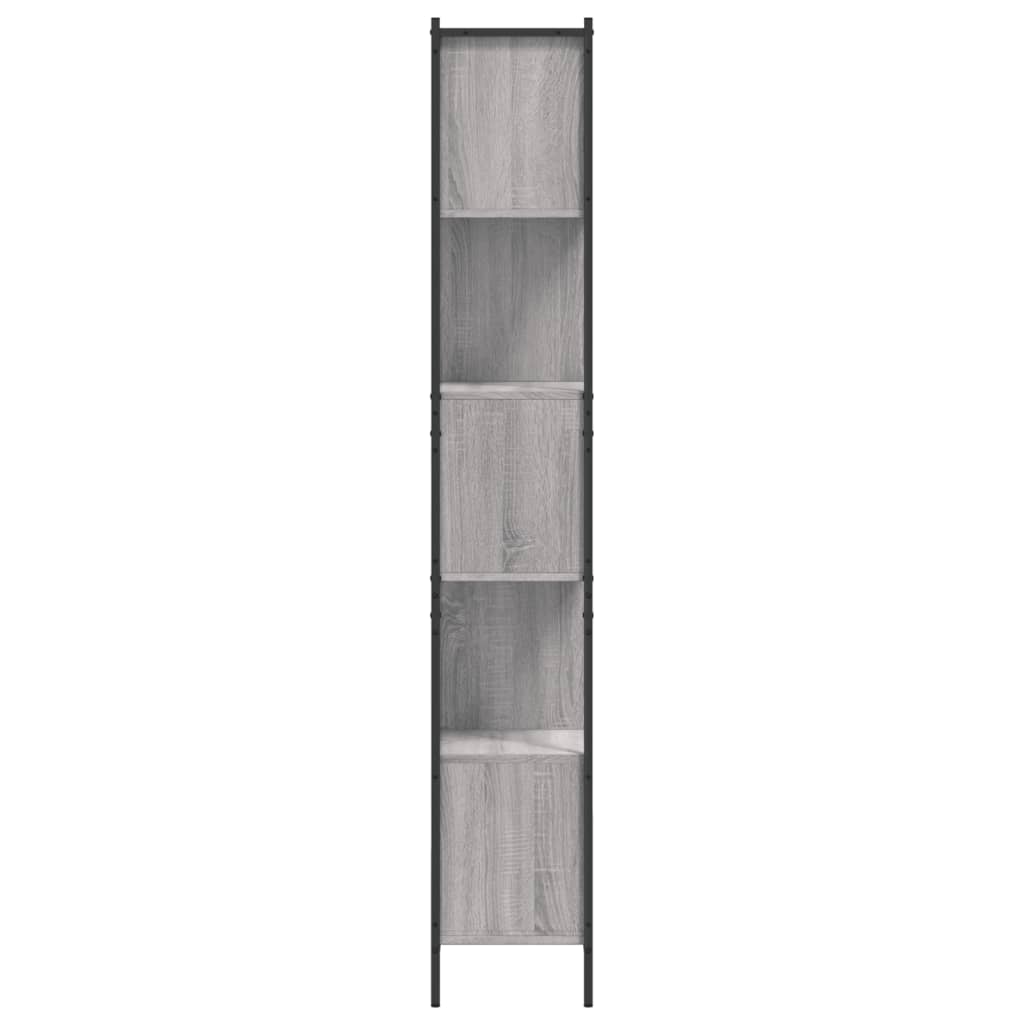 Boekenkast 72X28X72 Cm Bewerkt Hout Eikenkleurig Grijs sonoma