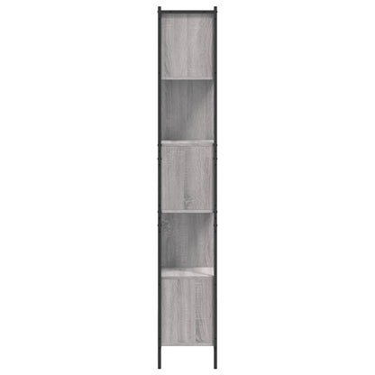 Boekenkast 72X28X72 Cm Bewerkt Hout Eikenkleurig Grijs sonoma