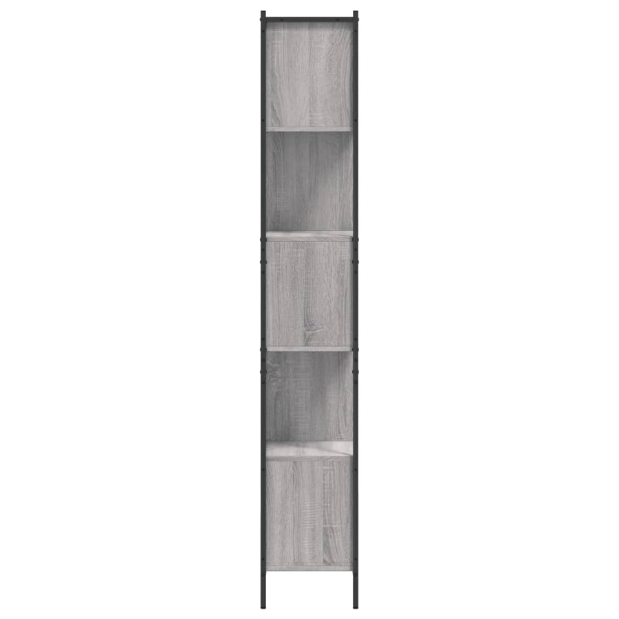 Boekenkast 72X28X72 Cm Bewerkt Hout Eikenkleurig Grijs sonoma
