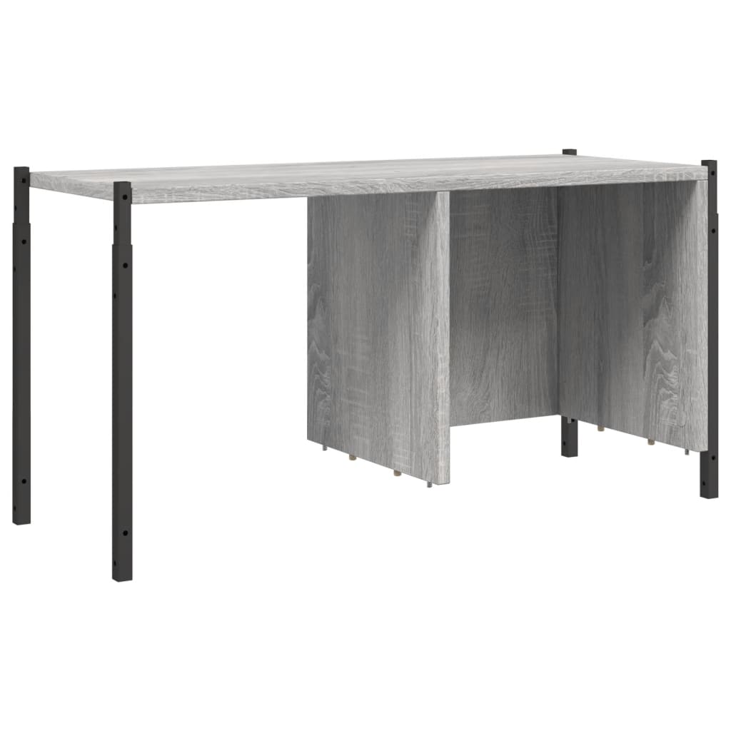 Boekenkast 72X28X72 Cm Bewerkt Hout Eikenkleurig Grijs sonoma