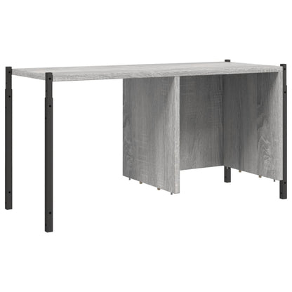 Boekenkast 72X28X72 Cm Bewerkt Hout Eikenkleurig Grijs sonoma