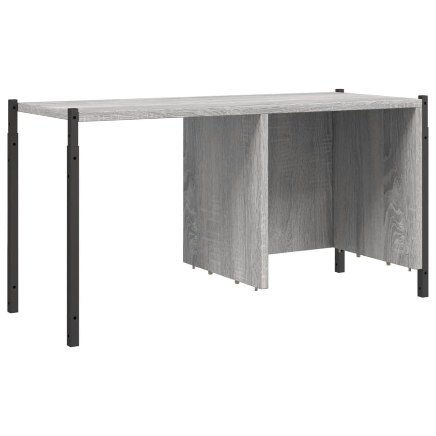 Boekenkast 72X28X72 Cm Bewerkt Hout Eikenkleurig Grijs sonoma