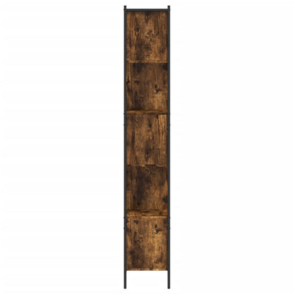 Boekenkast 102x28x172 cm bewerkt hout gerookt eikenkleurig