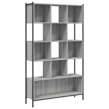 Boekenkast 02X28X72 Cm Bewerkt Hout Eikenkleurig Grijs sonoma