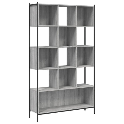 Boekenkast 02X28X72 Cm Bewerkt Hout Eikenkleurig Grijs sonoma