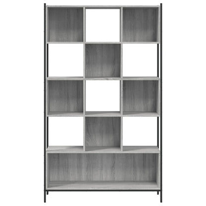 Boekenkast 02X28X72 Cm Bewerkt Hout Eikenkleurig Grijs sonoma