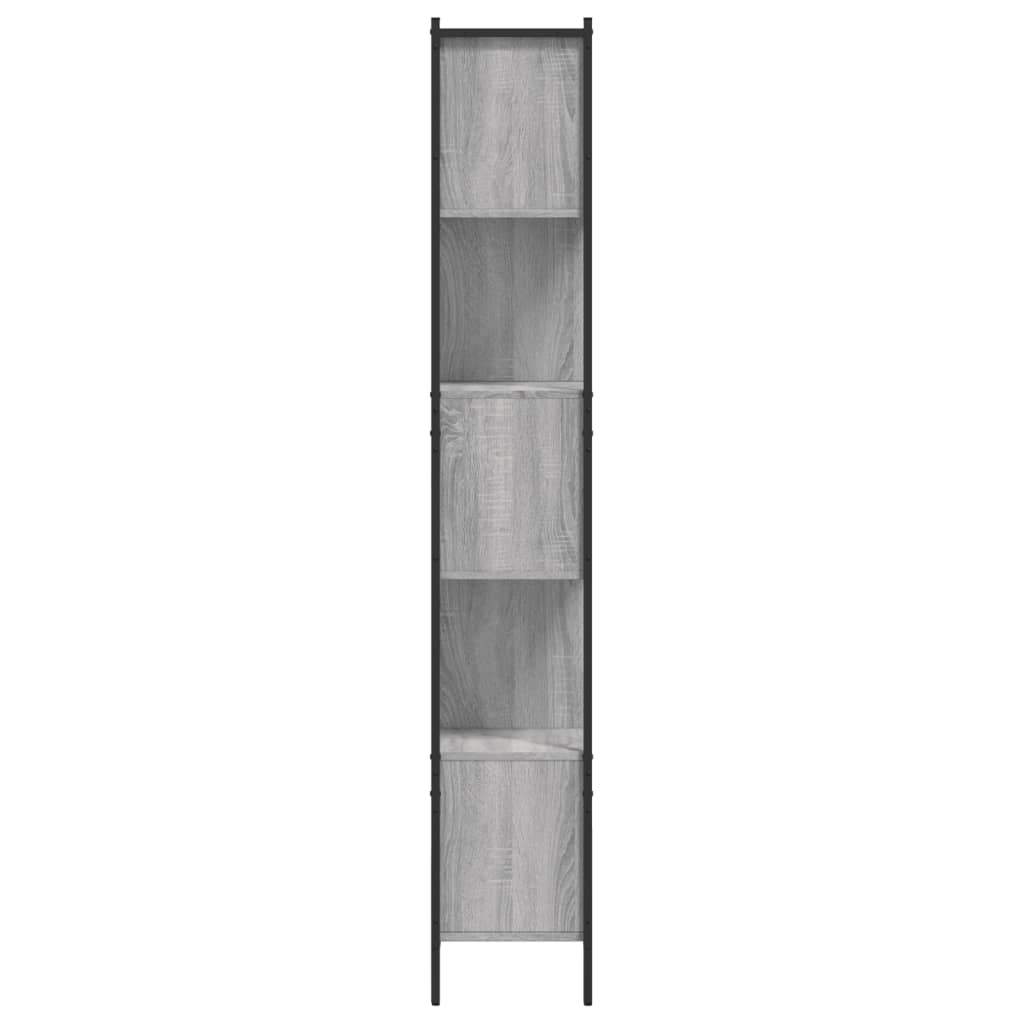 Boekenkast 02X28X72 Cm Bewerkt Hout Eikenkleurig Grijs sonoma