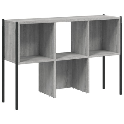 Boekenkast 02X28X72 Cm Bewerkt Hout Eikenkleurig Grijs sonoma