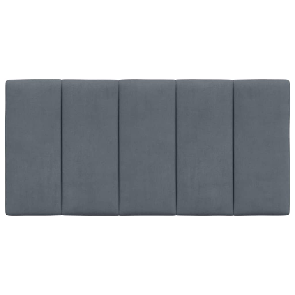 Hoofdbordkussen "Hanko" Donkergrijs 100 cm Fluweel