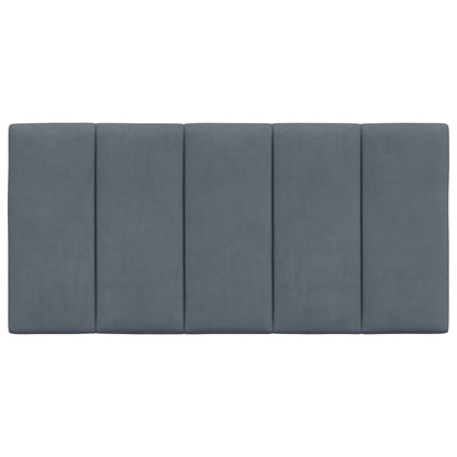 Hoofdbordkussen "Hanko" Donkergrijs 100 cm Fluweel
