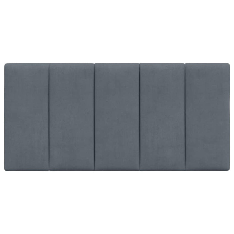 Hoofdbordkussen "Hanko" Donkergrijs 100 cm Fluweel