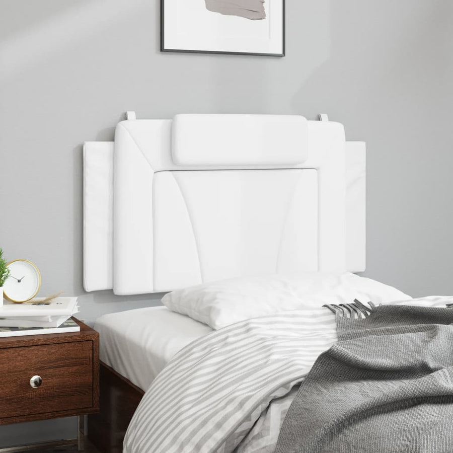 Hoofdbordkussen "Viana" Wit 100 cm Kunstleer