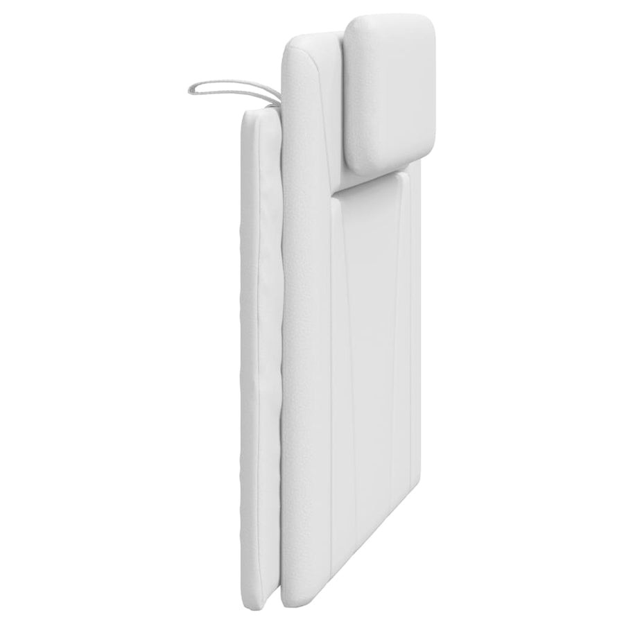 Hoofdbordkussen "Viana" Wit 100 cm Kunstleer