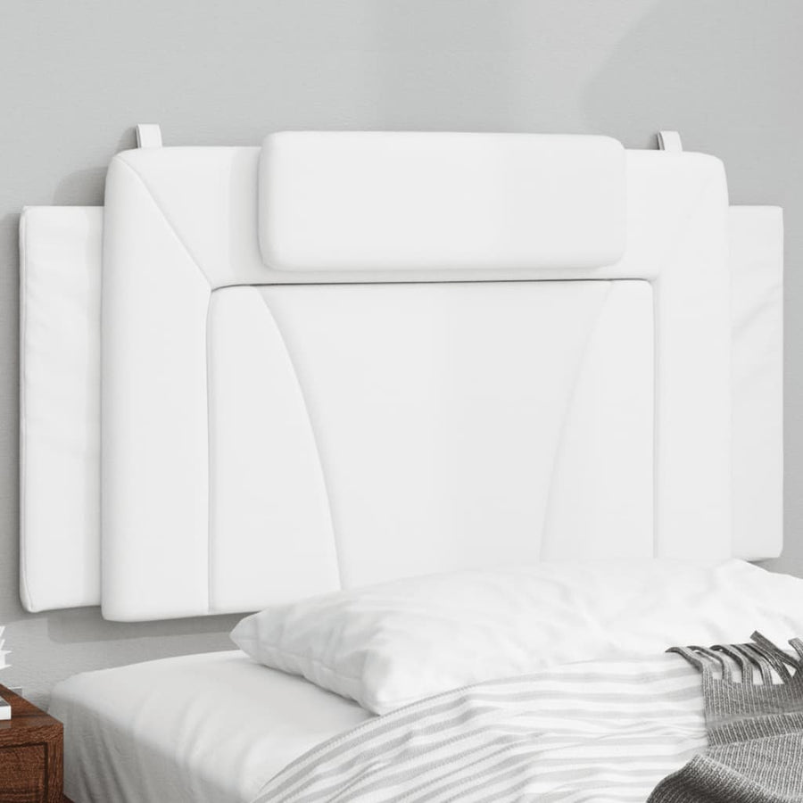 Hoofdbordkussen "Viana" Wit 100 cm Kunstleer