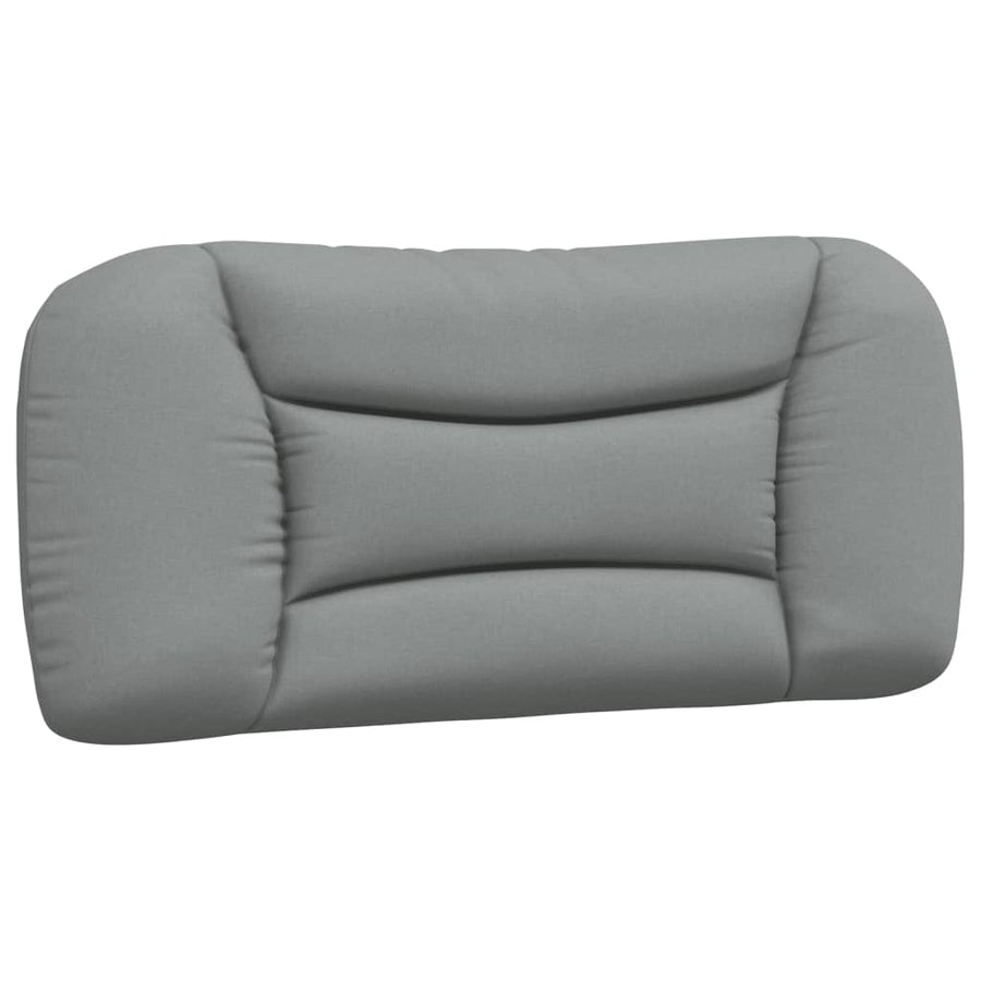 Bedframe Met Hoofdbord Stof Lichtgrijs 80X200 Cm