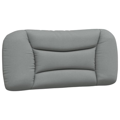 Bedframe Met Hoofdbord Stof Lichtgrijs 90X190 Cm