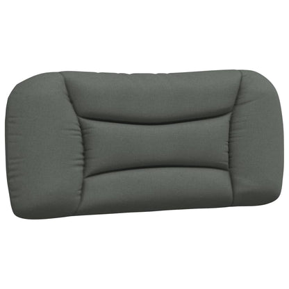 Bedframe Met Hoofdbord Stof Donkergrijs 90X190 Cm