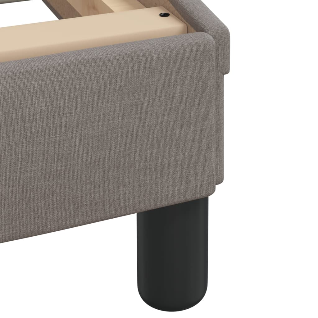 Bedframe Zonder Matras "Hvar" Stof 90 x 190 cm Taupe