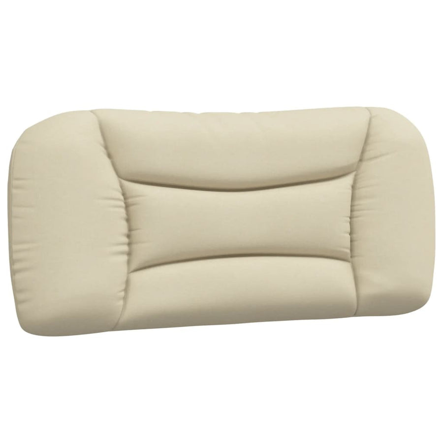 Bedframe zonder matras "Hvar" 90x190 cm stof crèmekleurig
