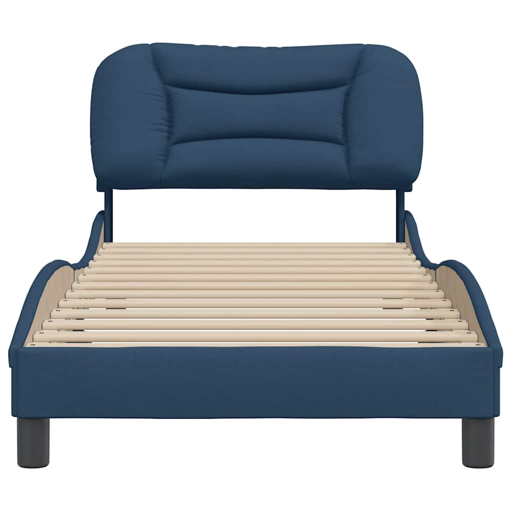Bedframe zonder matras "Hvar" 90x190 cm stof blauw