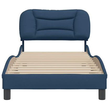 Bedframe zonder matras "Hvar" 90x190 cm stof blauw
