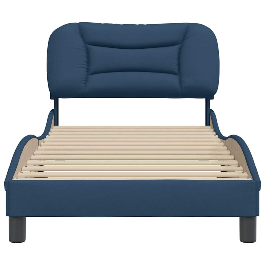 Bedframe zonder matras "Hvar" 90x190 cm stof blauw