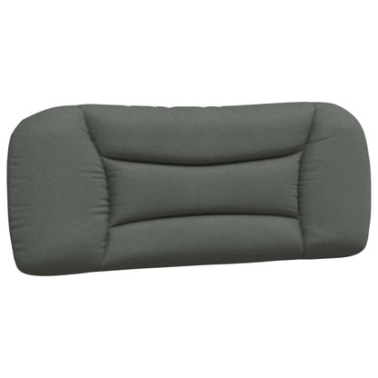 Bedframe Met Hoofdbord Stof Donkergrijs 100X200 Cm