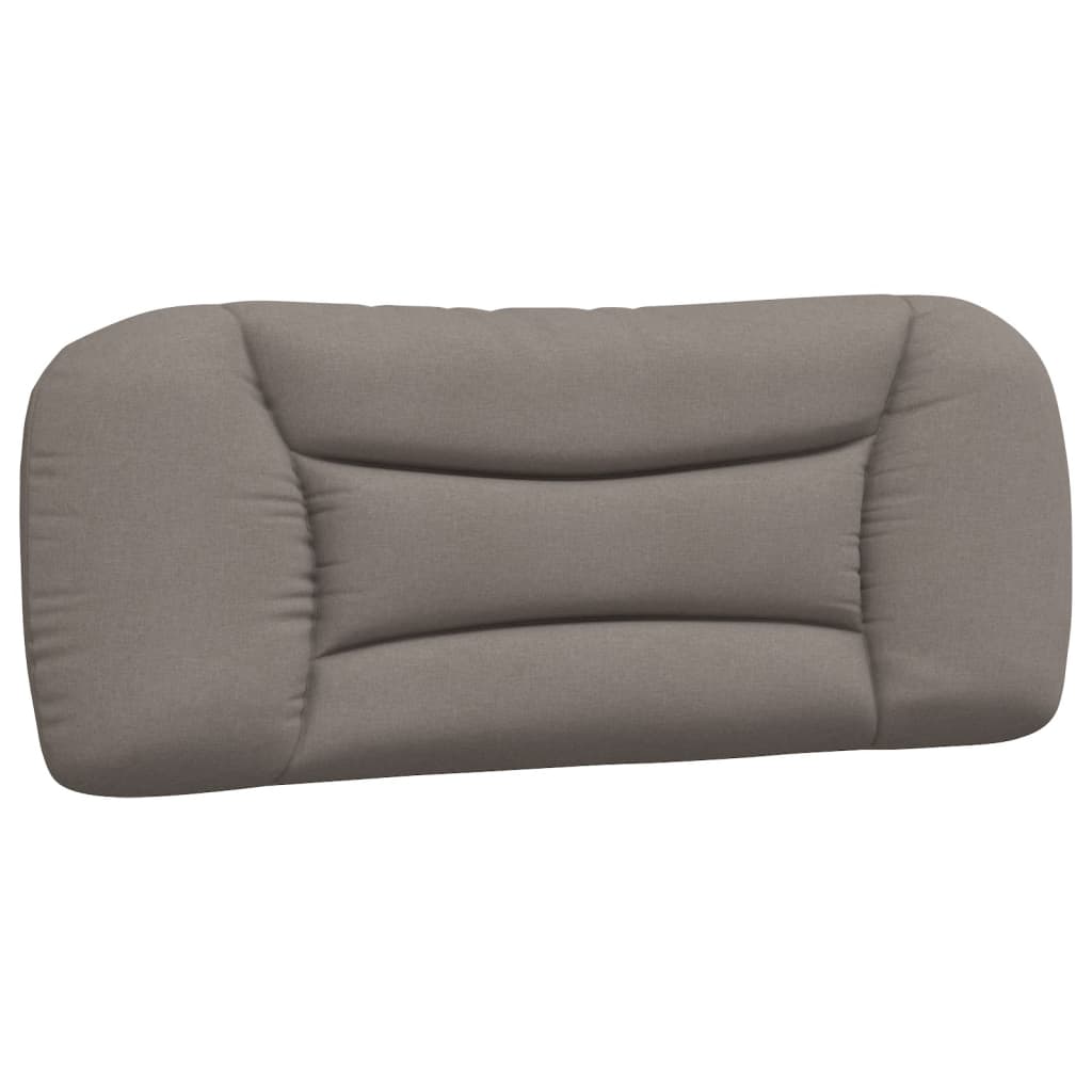 Bedframe Met Hoofdbord Stof Taupe 100X200 Cm