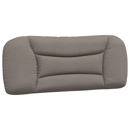 Bedframe Met Hoofdbord Stof Taupe 100X200 Cm